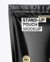 Glossy Stand-up Pouch Mockup