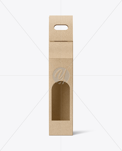 Kraft Box Bottle Packaging Mockup