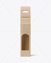 Kraft Box Bottle Packaging Mockup