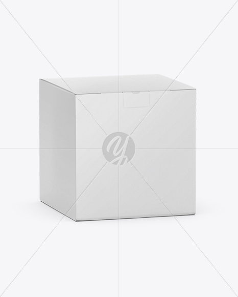 Paper Box Mockup – Half Side View