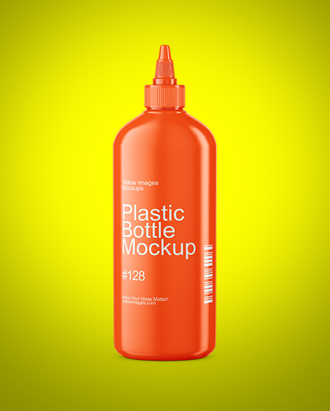 Glossy Cosmetic Bottle Mockup