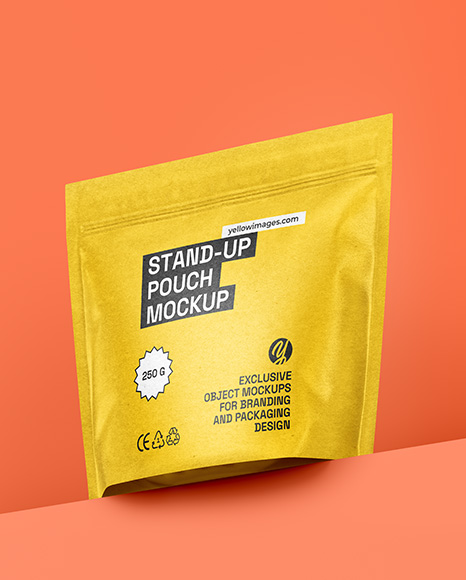 Kraft Stand-up Pouch Mockup