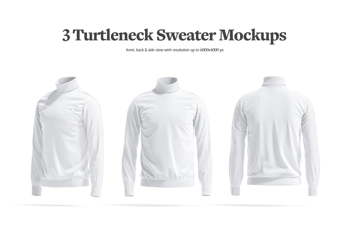 Turtleneck Sweater Mockups Set