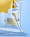 Transparent Clear Plastic Snack Bag Mockup