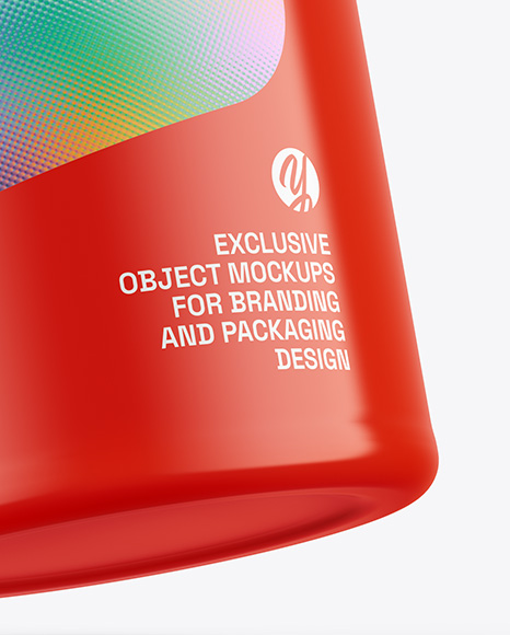 Glossy Bottle Mockup