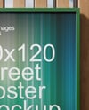 Framed Poster on a Wooden Wall Mockup