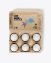 Opened Egg Carton Packaging Mockup