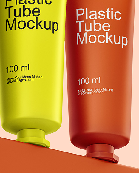 Pump Bottles with Tubes Mockup