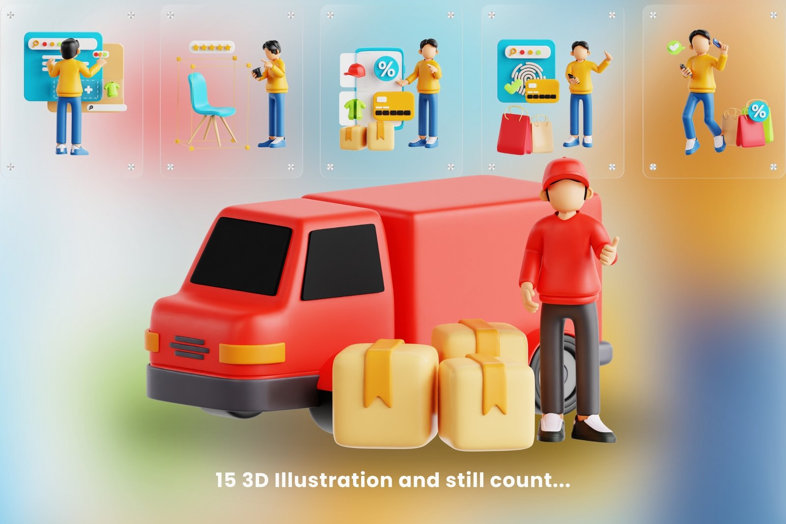 E-Commerce 3d Illustration