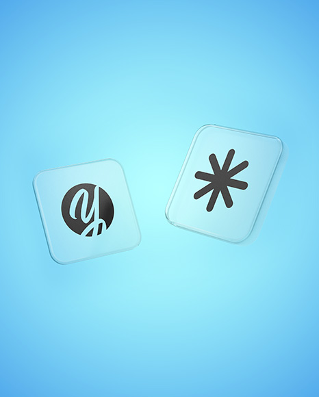 Frosted Glass Icons Mockup