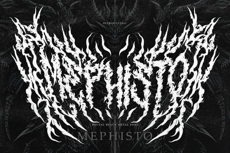Mephisto – A True Black Metal Typeface - Fonts