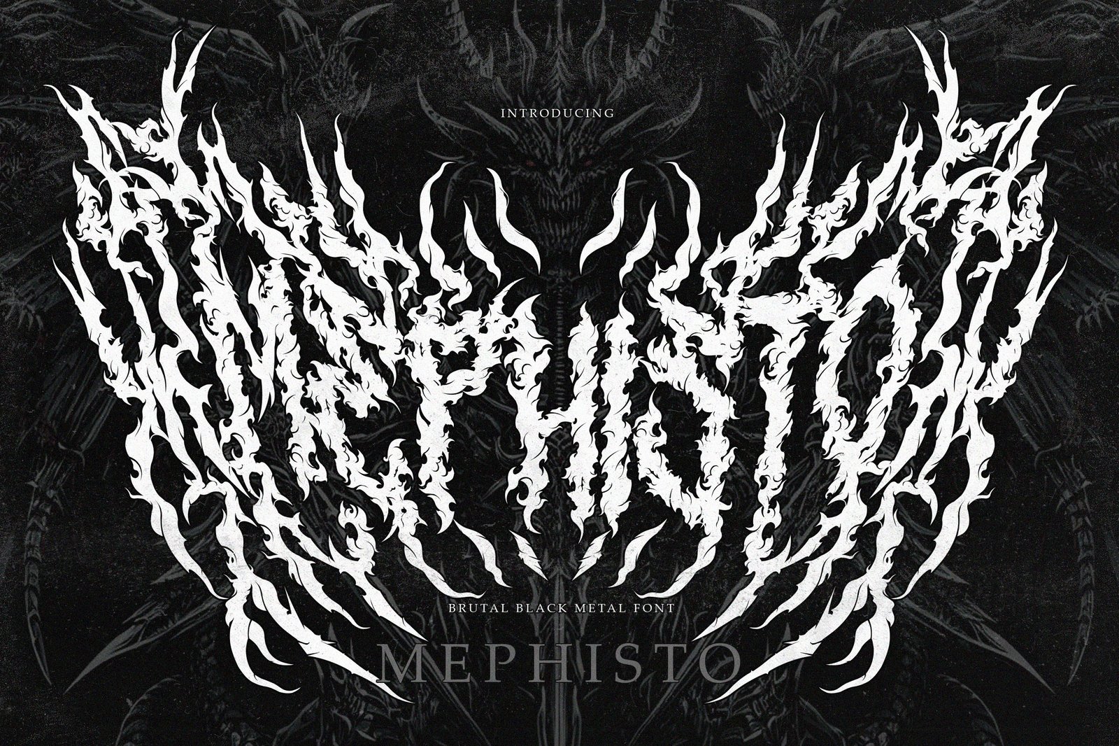 Mephisto – A True Black Metal Typeface