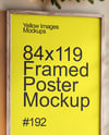 Poster with Wooden Frame in a Room Mockup