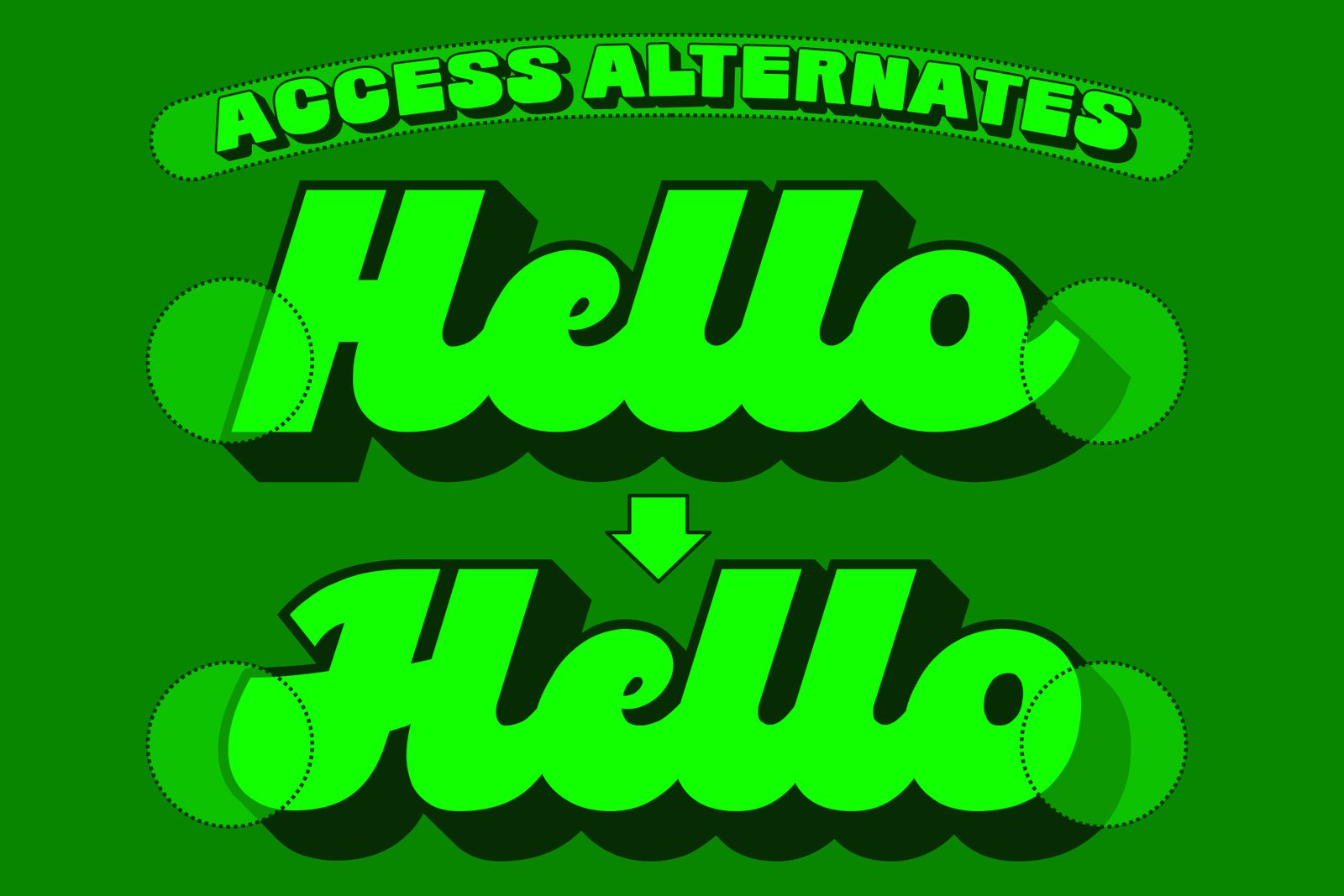 Ft Buck Shadow Font + Free Vector Illustration