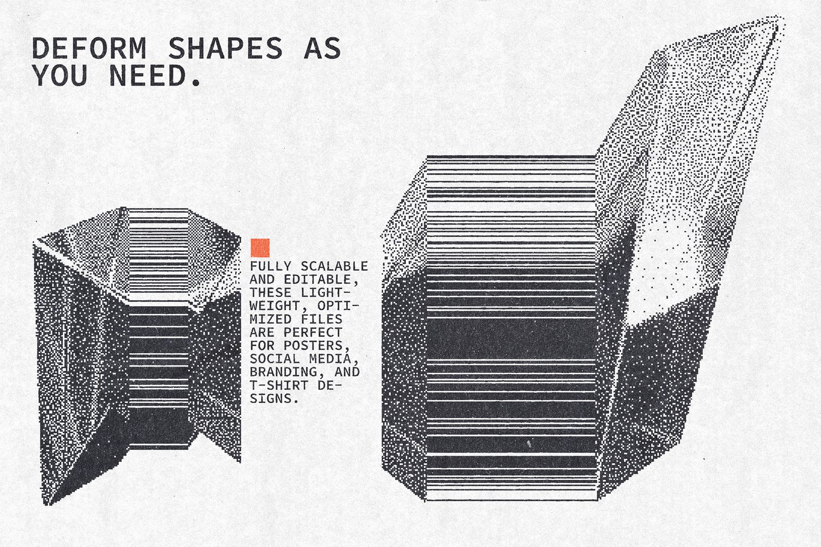 3D Pixelated Geometry Pack