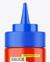 Glossy Sauce Bottle Mockup