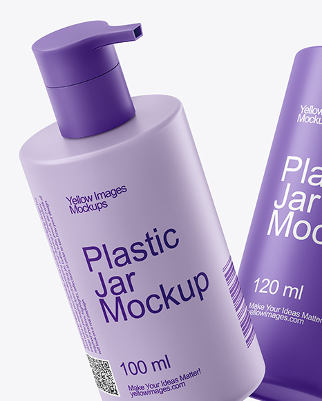 Two Cosmetic Bottles Mockup