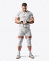 Man Wearing Weightlifing Suit with Singlet and Shirt Mockup