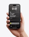 iPhone 17 Air Space Black in a Hand Mockup