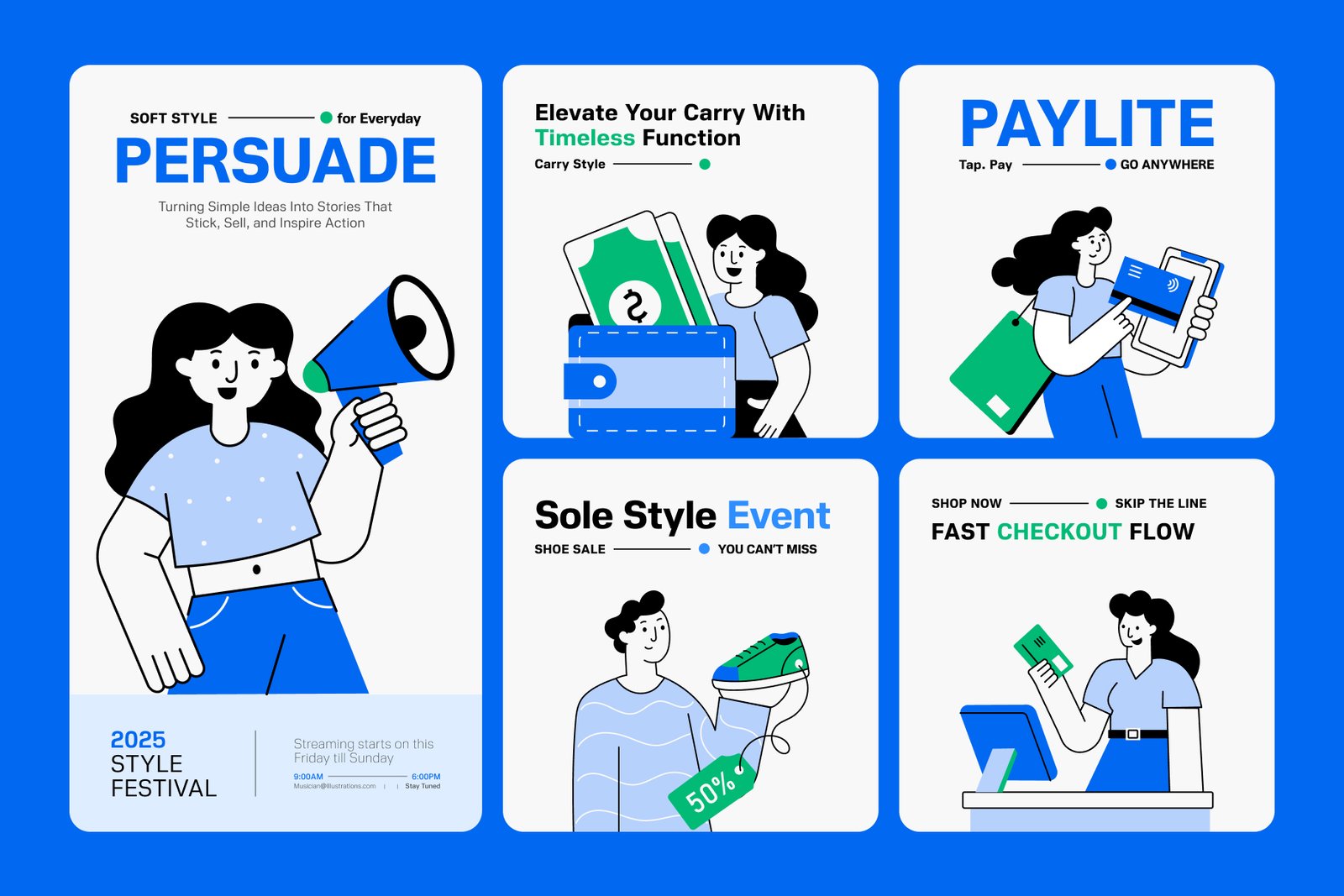 Shopping Illustration Art