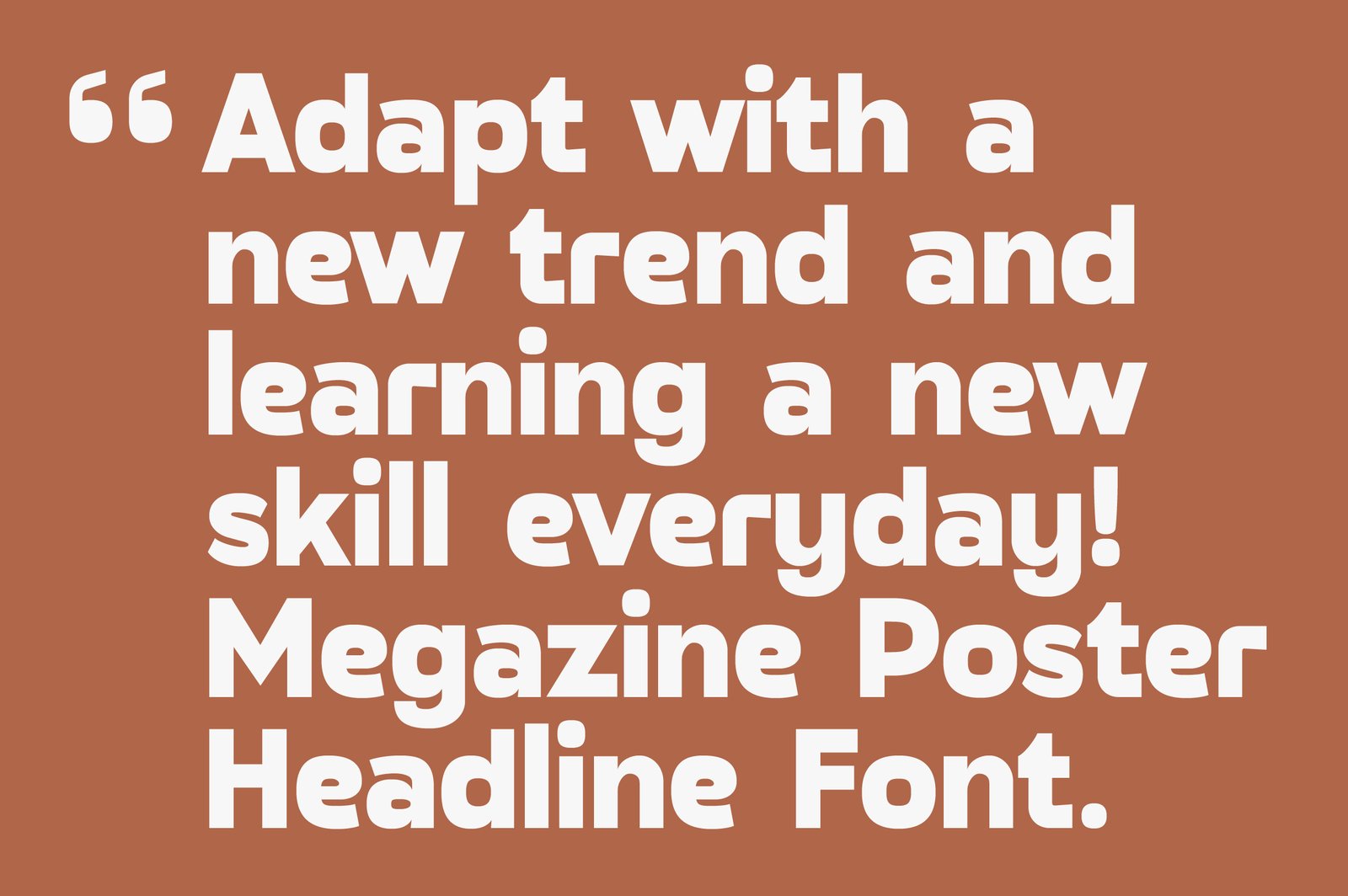 Megazine Poster Font