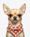 Chihuahua Wearing a Bandana Mockup