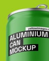 Aluminium Can With Matte Finish Mockup
