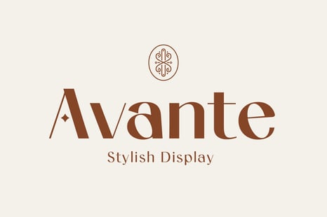 "Avante" stylish sans display family - Fonts