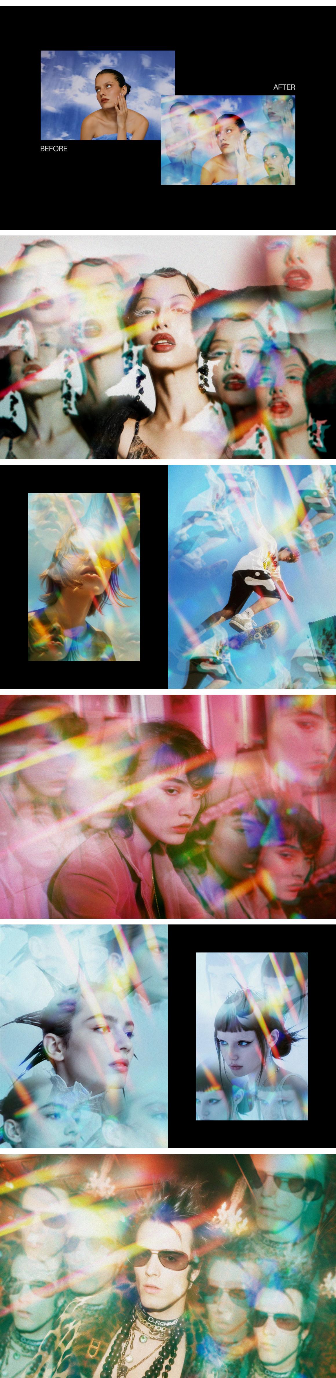 Blurry Prism Photo Effect
