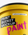 Glossy Plastic Bucket Mockup