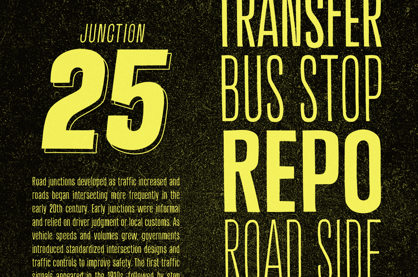 Off Ramp - An Industrial Sans-Serif Font Inspired by Roadside Lettering