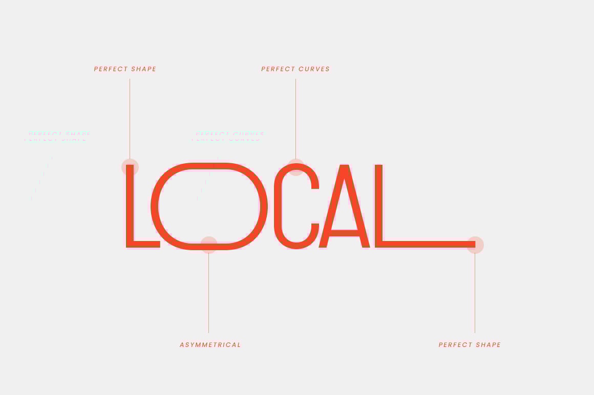 Local Diamond - Sans Serif Asymmetrical Display Font