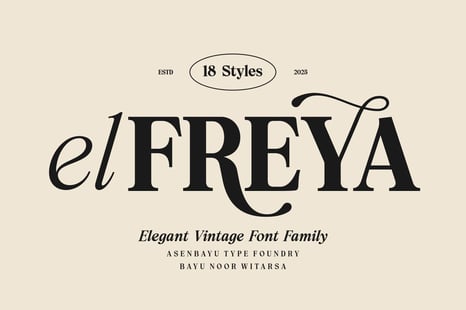 Elfreya - Elegant Branding Font - Fonts
