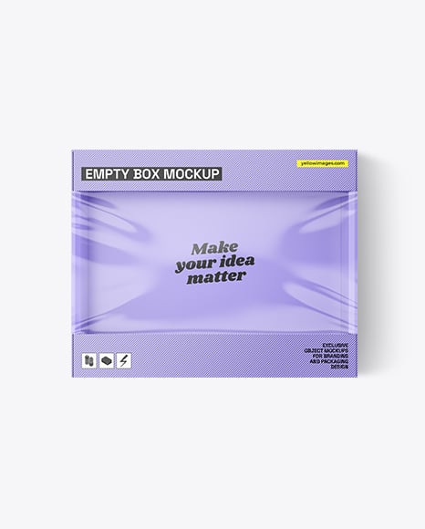 Empty Carton Box Mockup