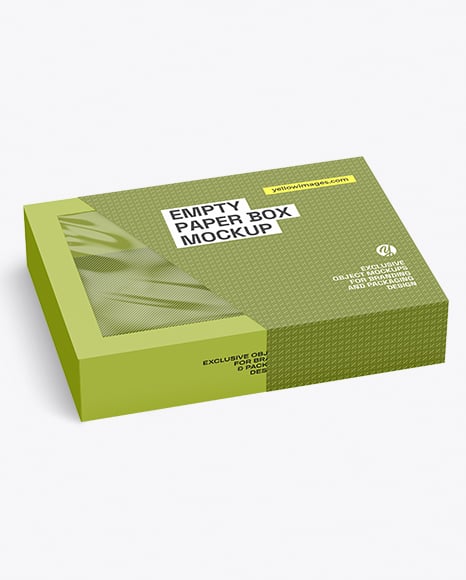 Empty Carton Box Mockup - PSD Mockups