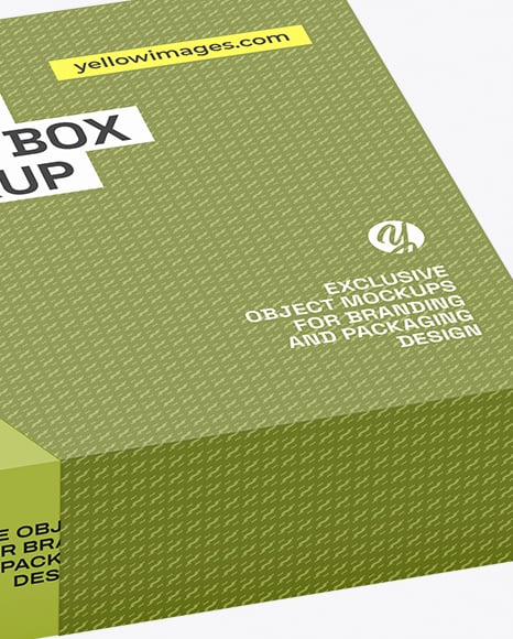 Empty Carton Box Mockup