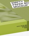 Empty Carton Box Mockup