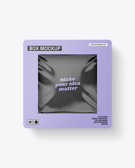 Empty Carton Box Mockup