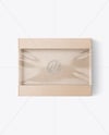Empty Kraft Box Mockup