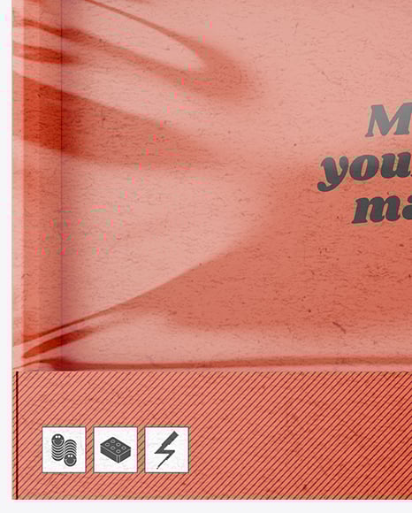 Empty Kraft Box Mockup