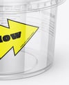 Empty Transparent Clear Plastic Cup Mockup