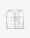 Empty Transparent Clear Plastic Cup Mockup