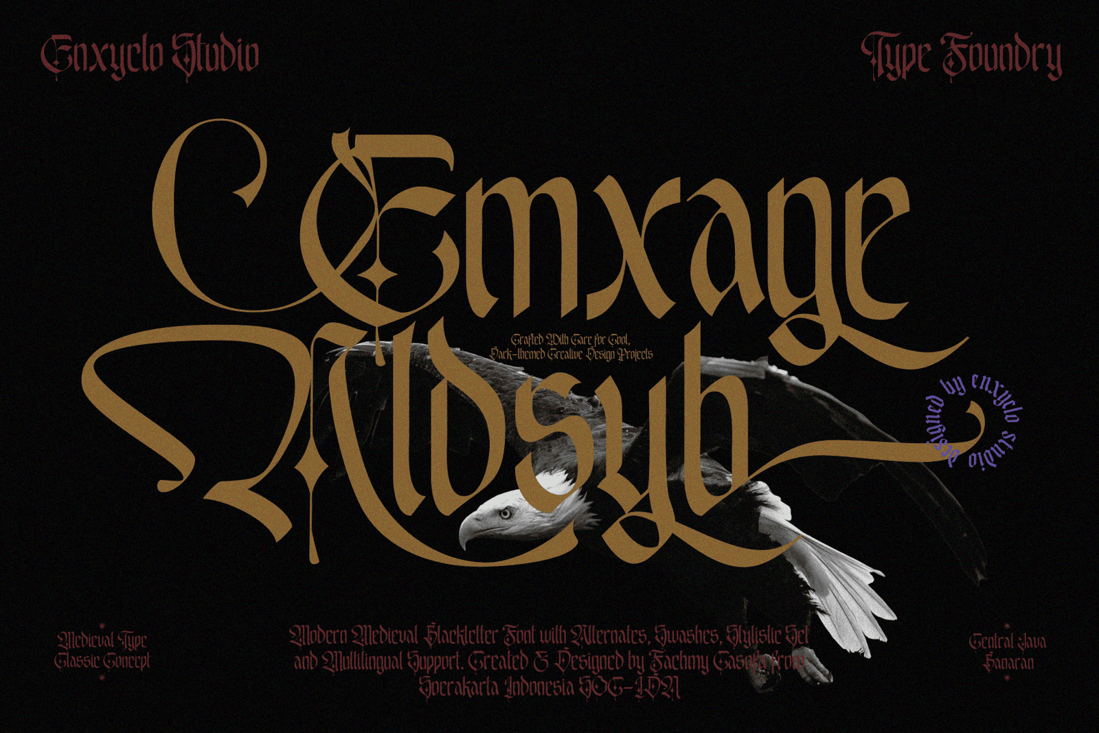EMXAGE ALDSYB — Blackletter Font