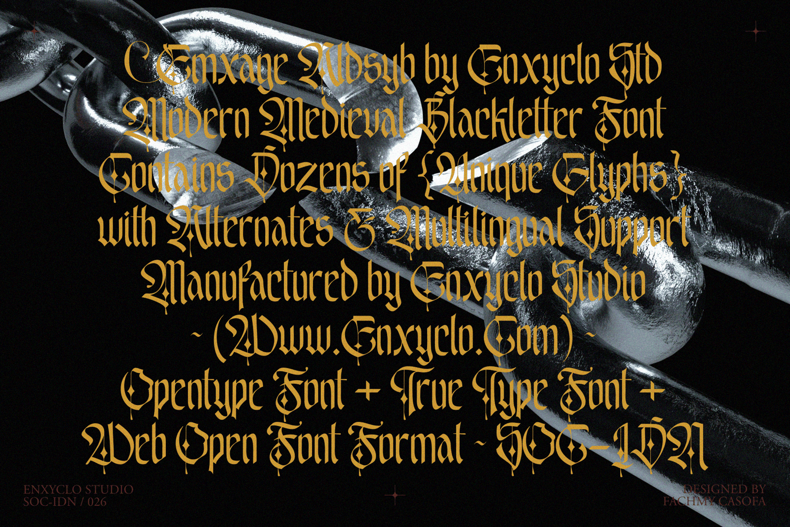 EMXAGE ALDSYB — Blackletter Font