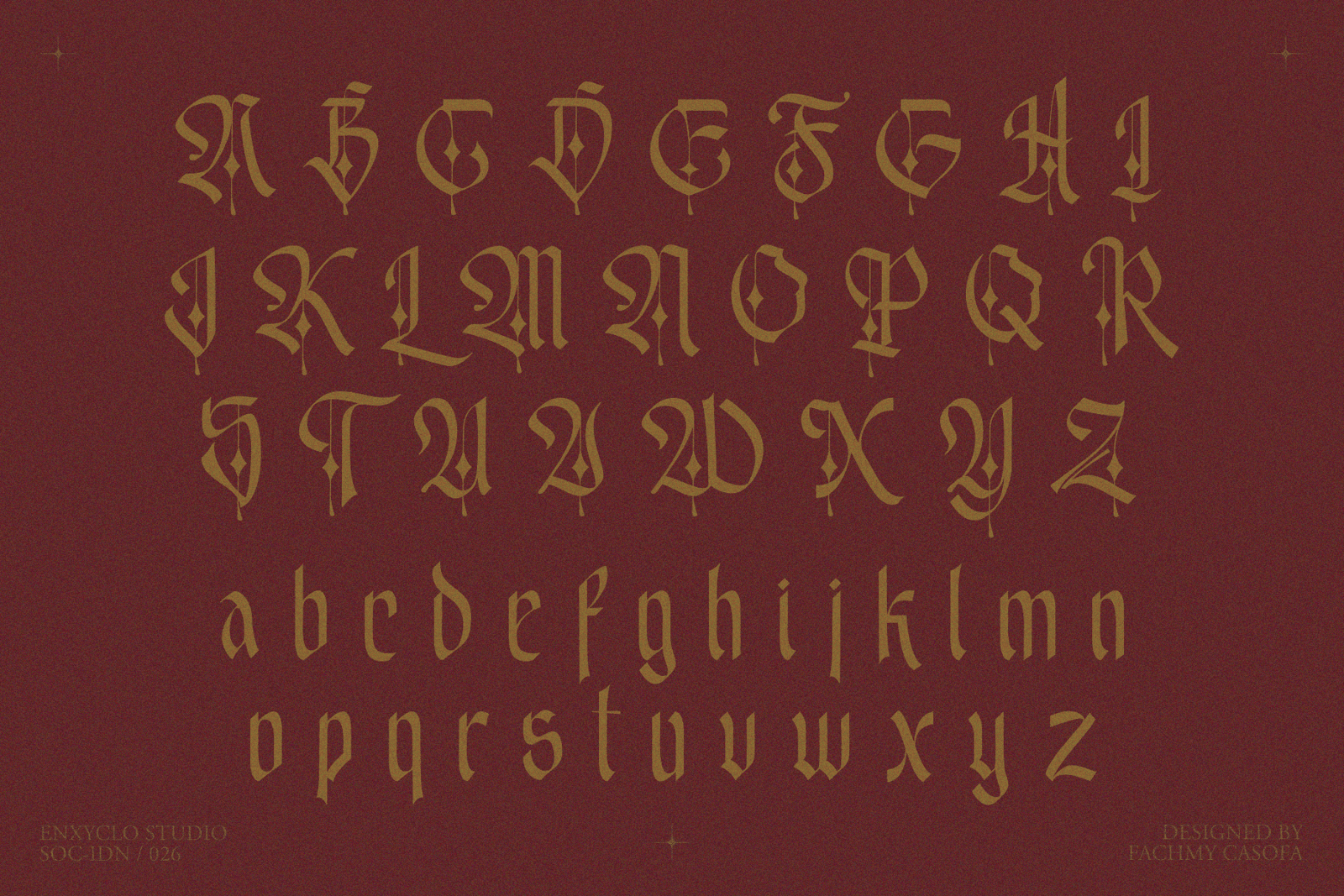 EMXAGE ALDSYB — Blackletter Font