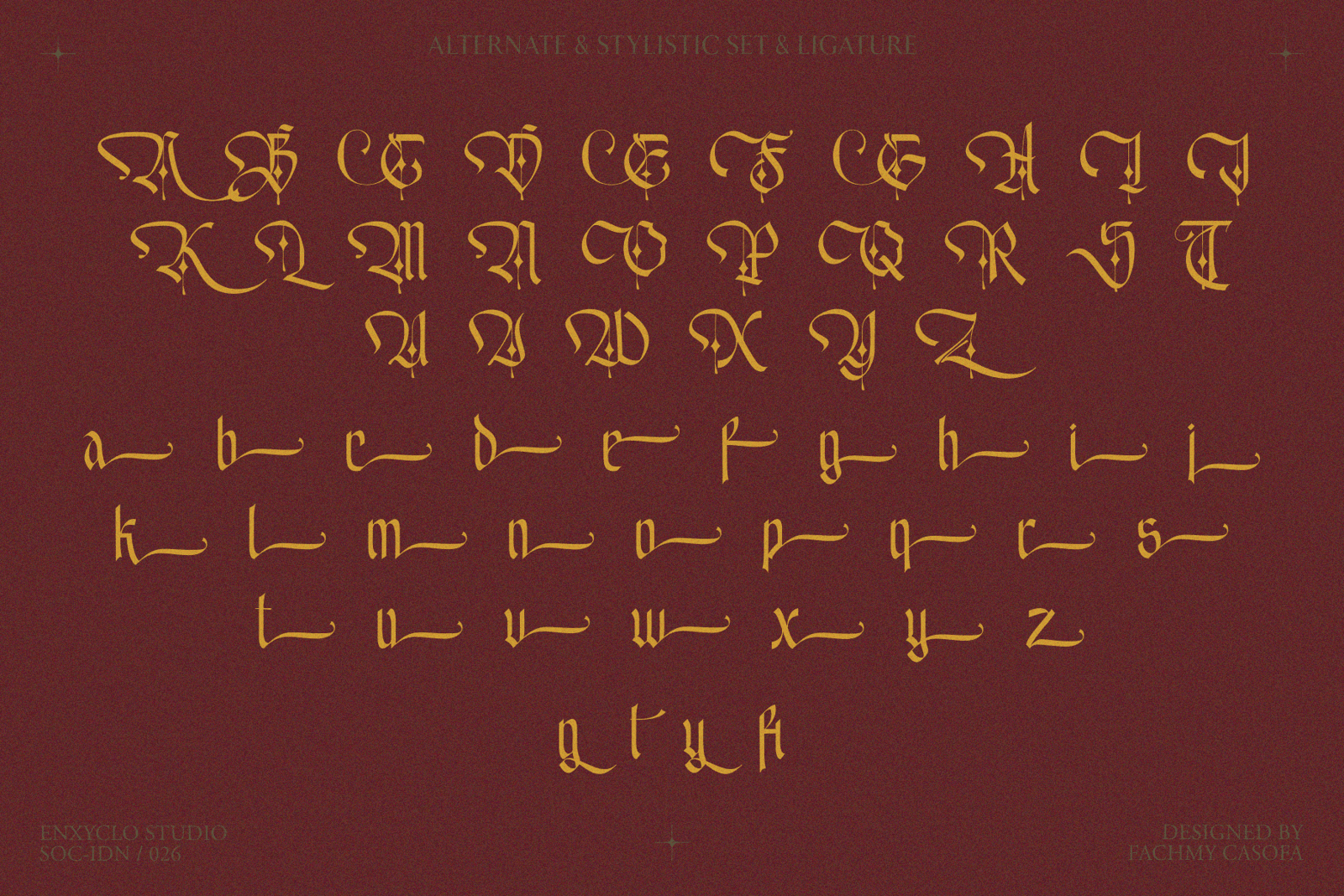 EMXAGE ALDSYB — Blackletter Font
