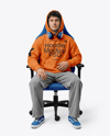 eSports Player Wearing Hoodie Mockup