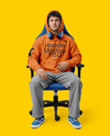 eSports Player Wearing Hoodie Mockup