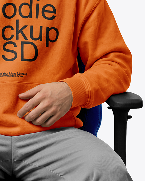 eSports Player Wearing Hoodie Mockup