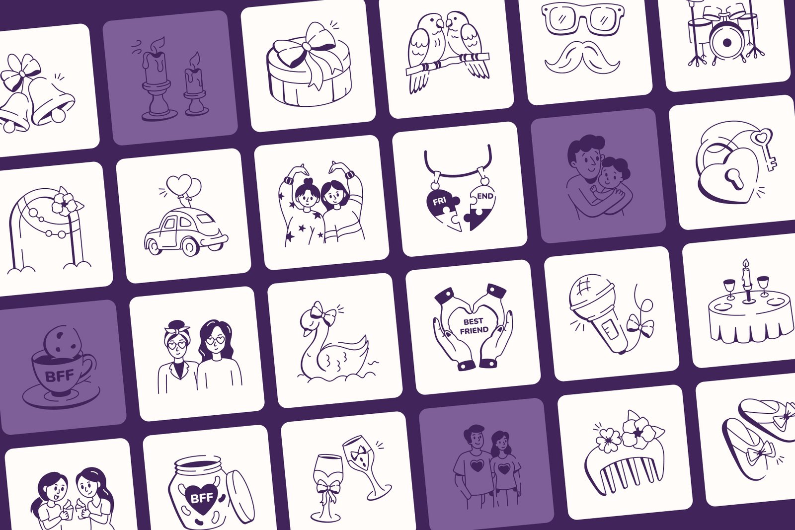 Events and Celebration Doodles Bundle